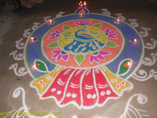 Colourfull Diwali Kolam
