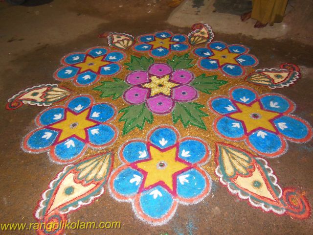 Supper rangoli dotted kolam