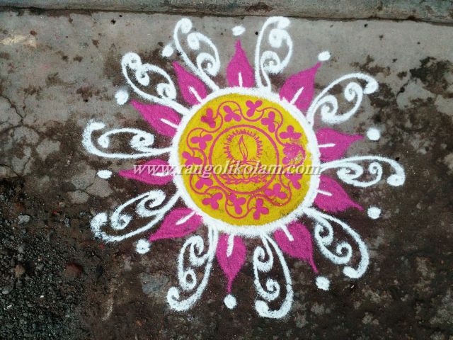 stencil design kolam