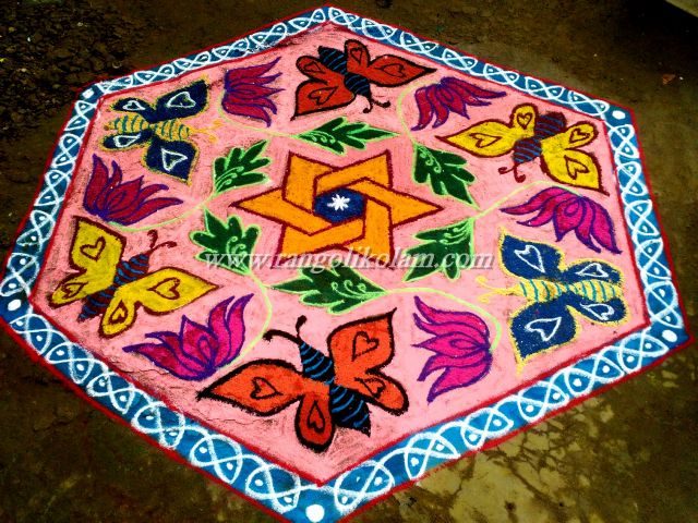 butterfly dotted kolam 21-10 on margazhi (2)