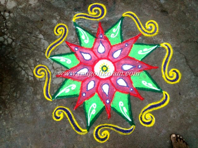 colour kolam