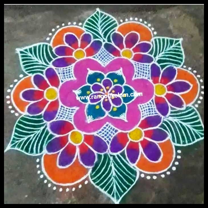 Colour kolam