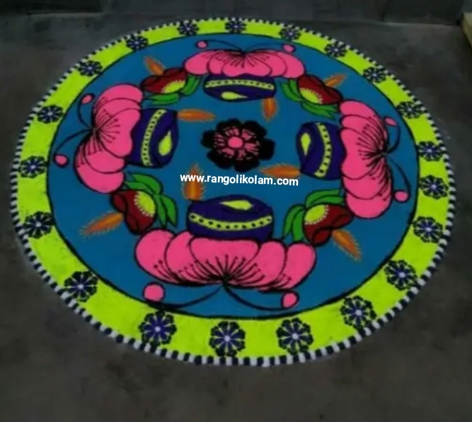 Colour kolam